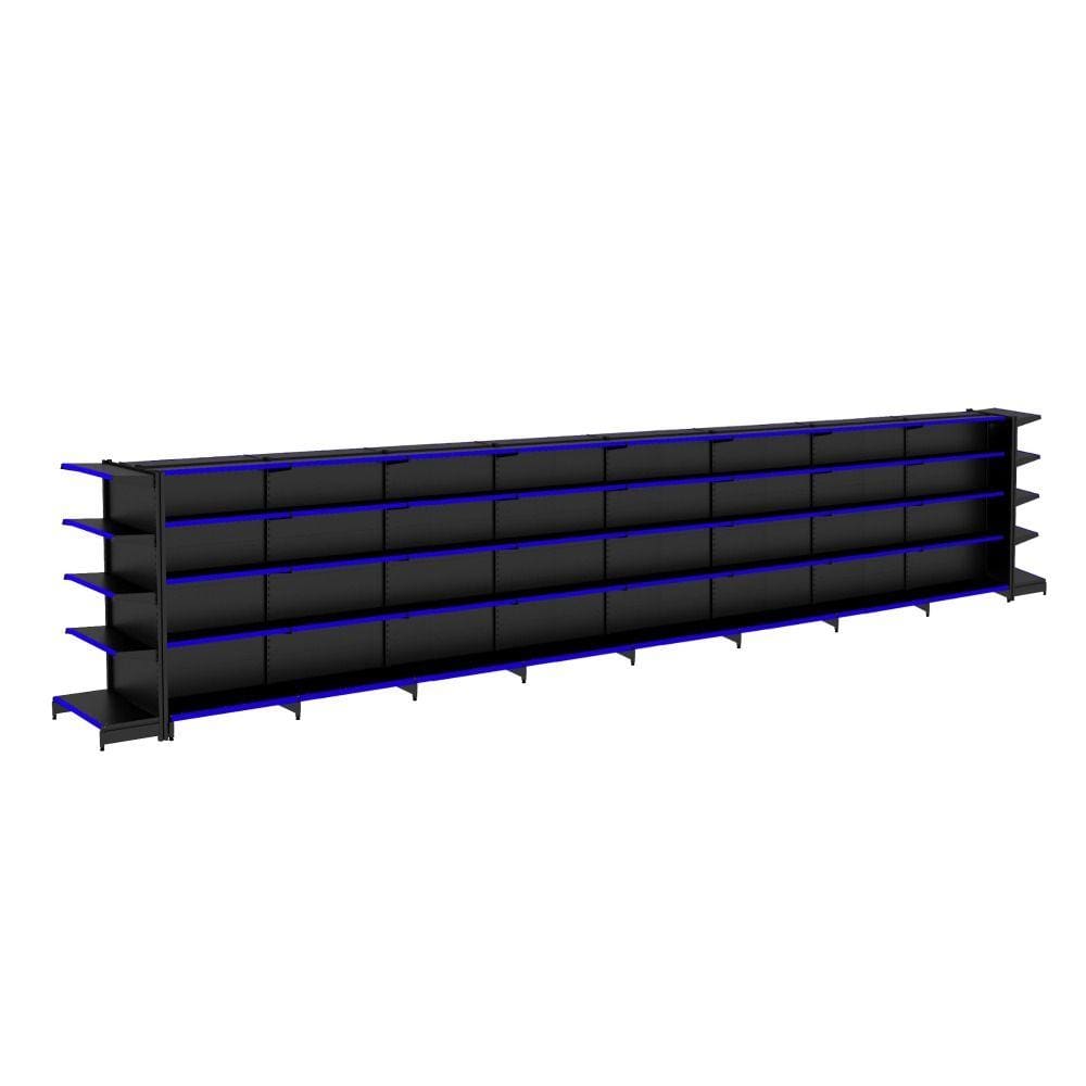 Gondola Centro 170 Amapa Flex Kit 7 Metros 2 Ponta Preto PE