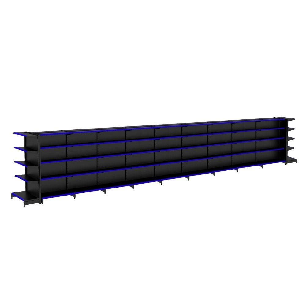 Gondola Centro 170 Amapa Flex Kit 8 Metros 2 Ponta Preto PE