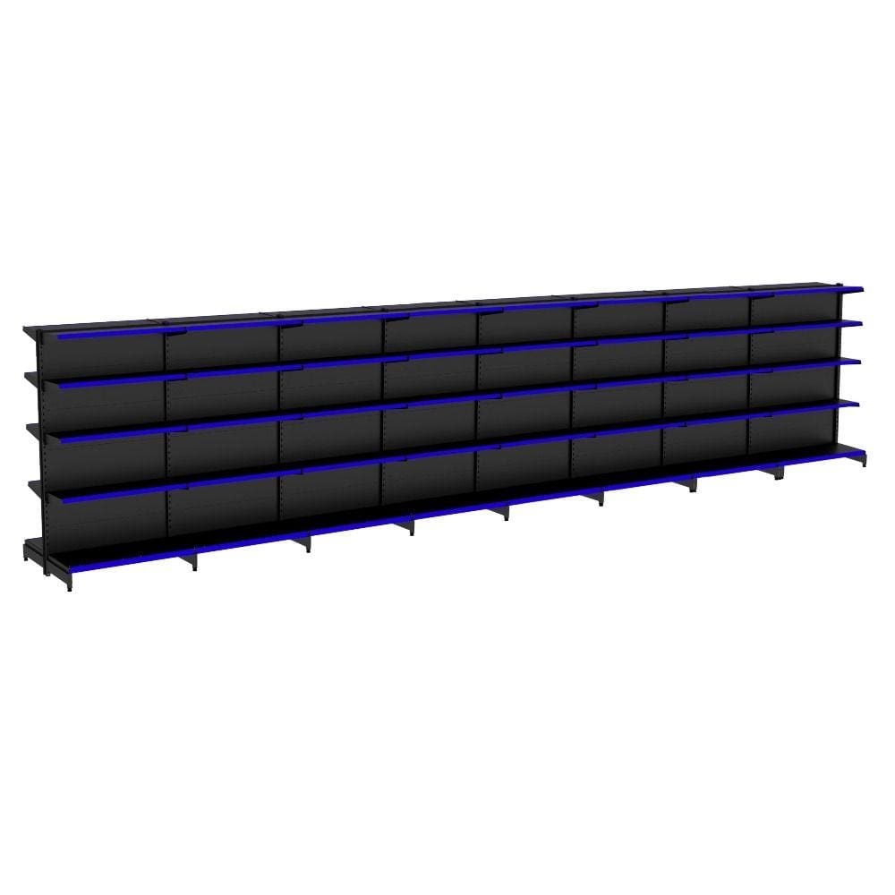Gondola Centro 170 Amapa Flex Kit 8 Metros Preto PE AZ