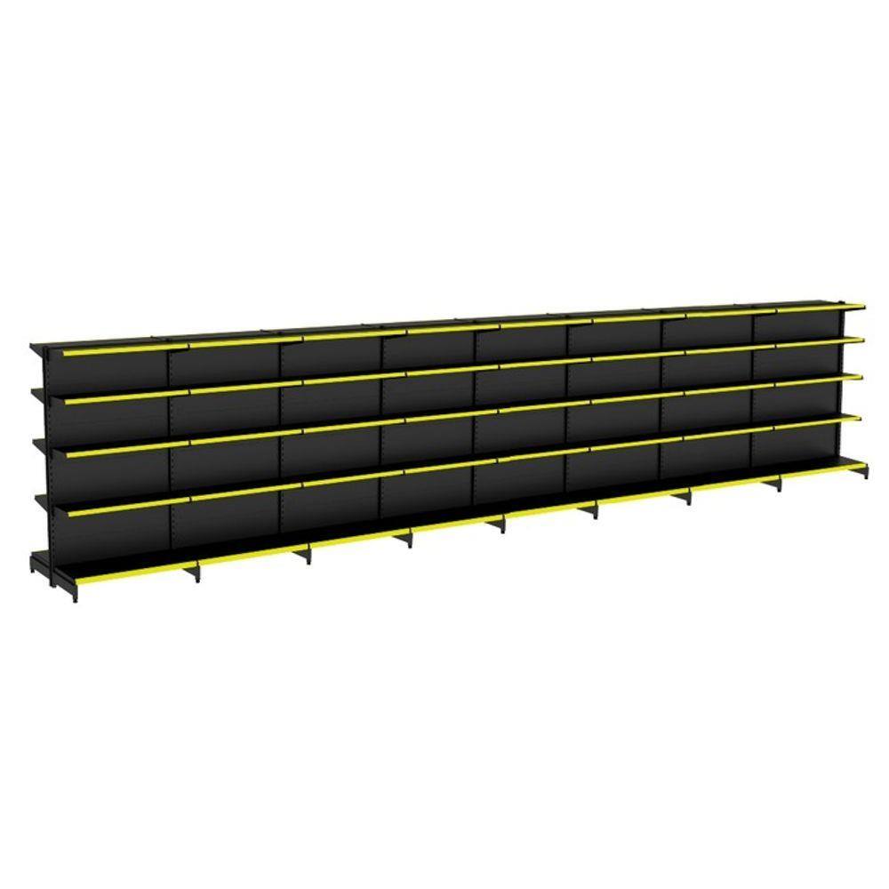 Gondola Centro 170 Amapa Flex Kit 8 Metros Preto