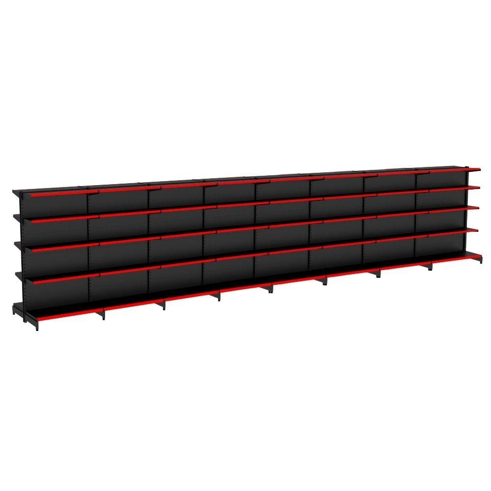 Gondola Centro 170 Amapa Flex Kit 8 Metros Preto PE VM