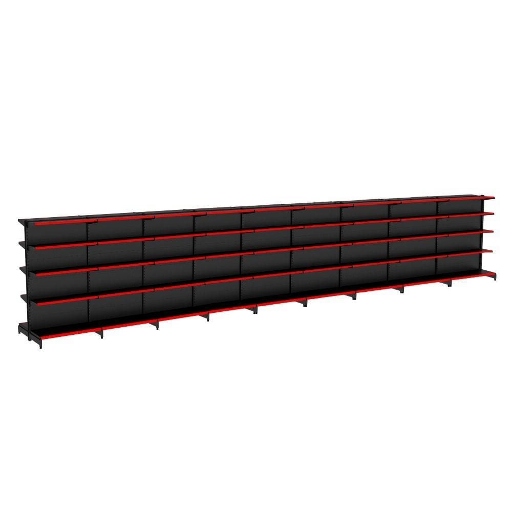 Gondola Centro 170 Amapa Flex Kit 9 Metros Preto PE VM