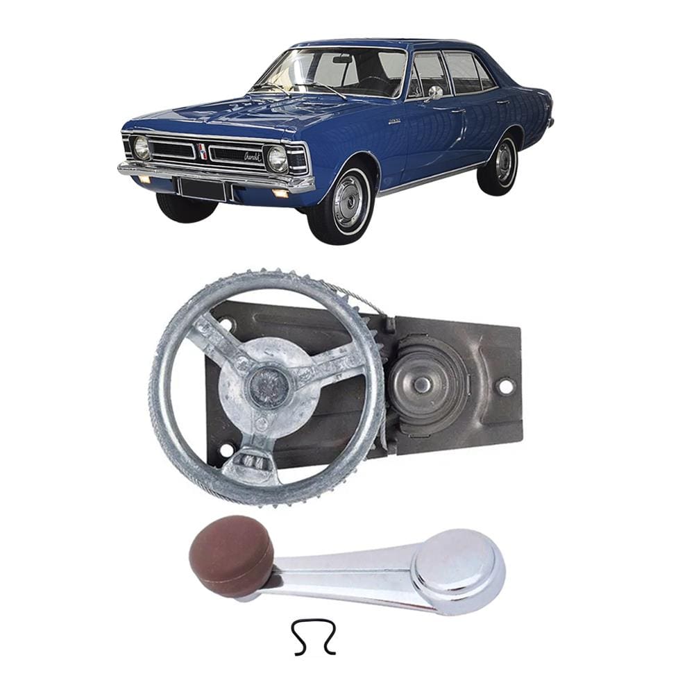 Kit Maquina Manivela Vidro Diant Marrom Opala 68 A 85 4 Pts