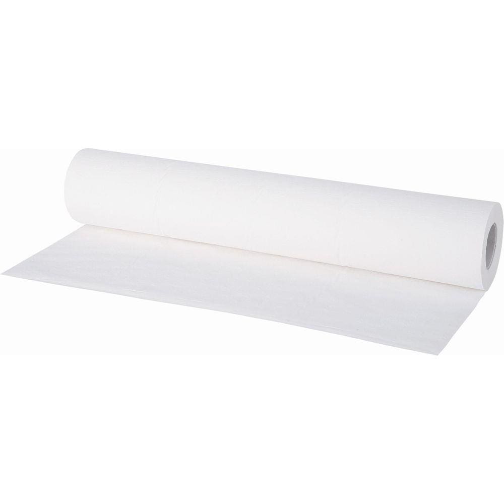 Lençol Descartável Papel Branco Para Maca Rolo 50Cm X 50M