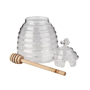 Meleira de Vidro com Colher - A/CASA