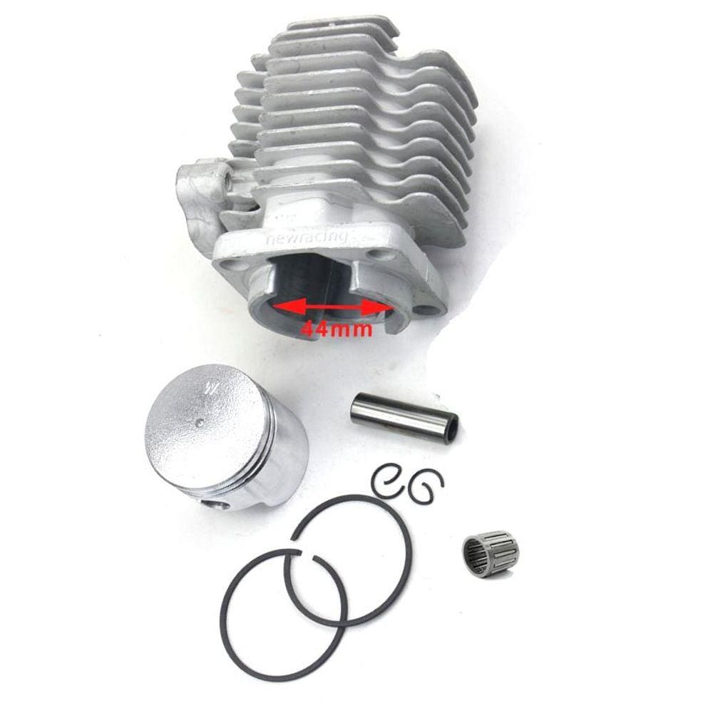 Kit Cilindro Mini Moto 49cc. 44mm. Pistão Anéis Pino Gaiola
