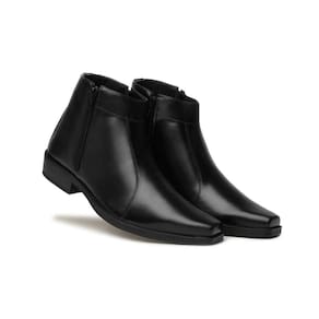 Bota Masculina Zíper Cano Baixo Confortável Leve Dia a Dia
