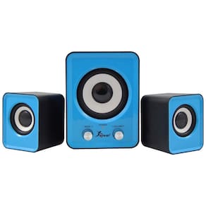 Caixa de Som Bluetooth subwoofer 2.1 6W Kp-7023 Azul