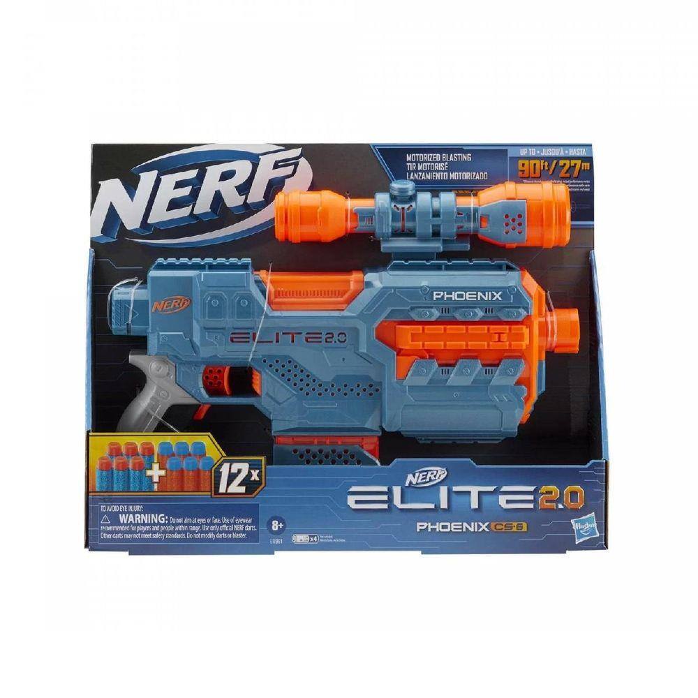 Nerf Elite 2.0 Commander Com Tambor Giratório Para 6 Dardos