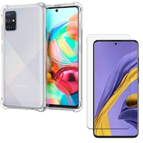 Capa Anti Quedas Samsung Galaxy A71 + 2x Películas de Gel + Kit Aplicação