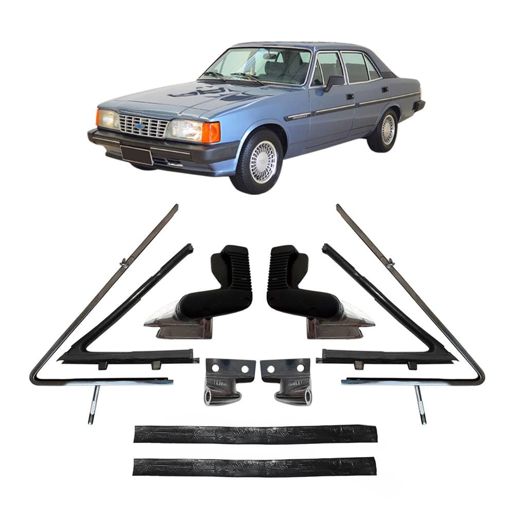 Kit Trinco Borracha Aro Quebra Vento Opala Caravan 86 A 90