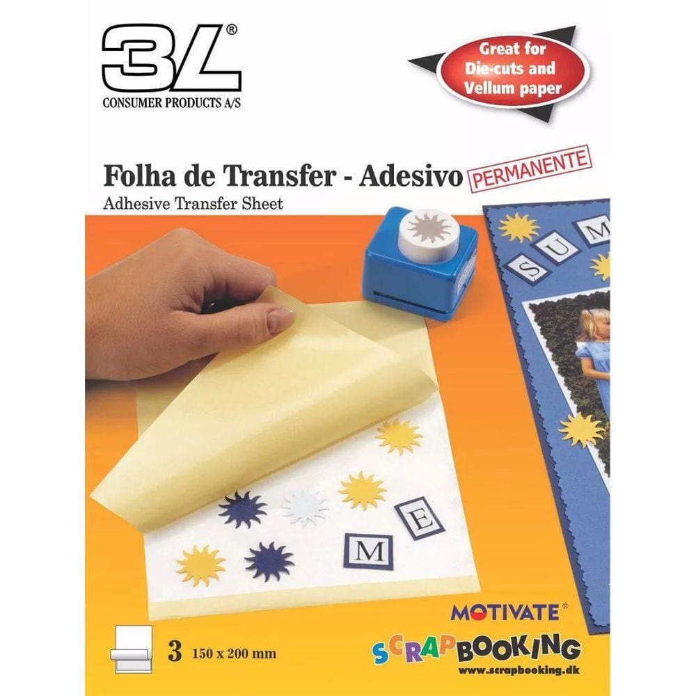 Folha de Transfer Adesivo - Caixa com 10 Blisters