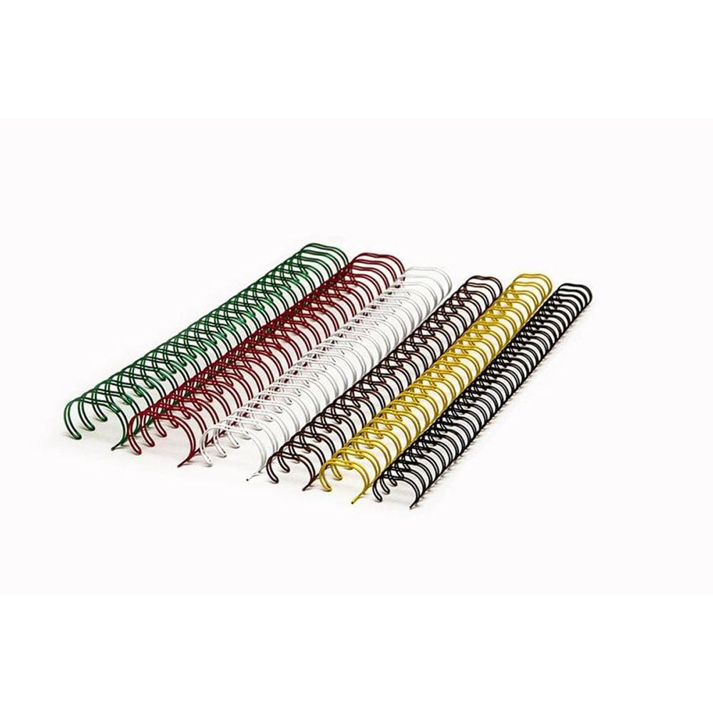 Bobina de Garras de Duplo Anel Wire-o 2x1 1"1/4 270 Folhas Cor Preta