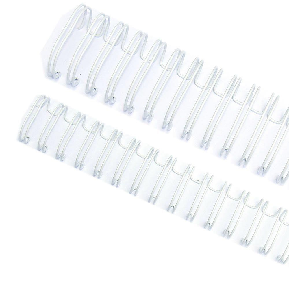 Wire-o Garra Duplo Anel 9/16" para 110 fls A4 3x1 Branco 100 und