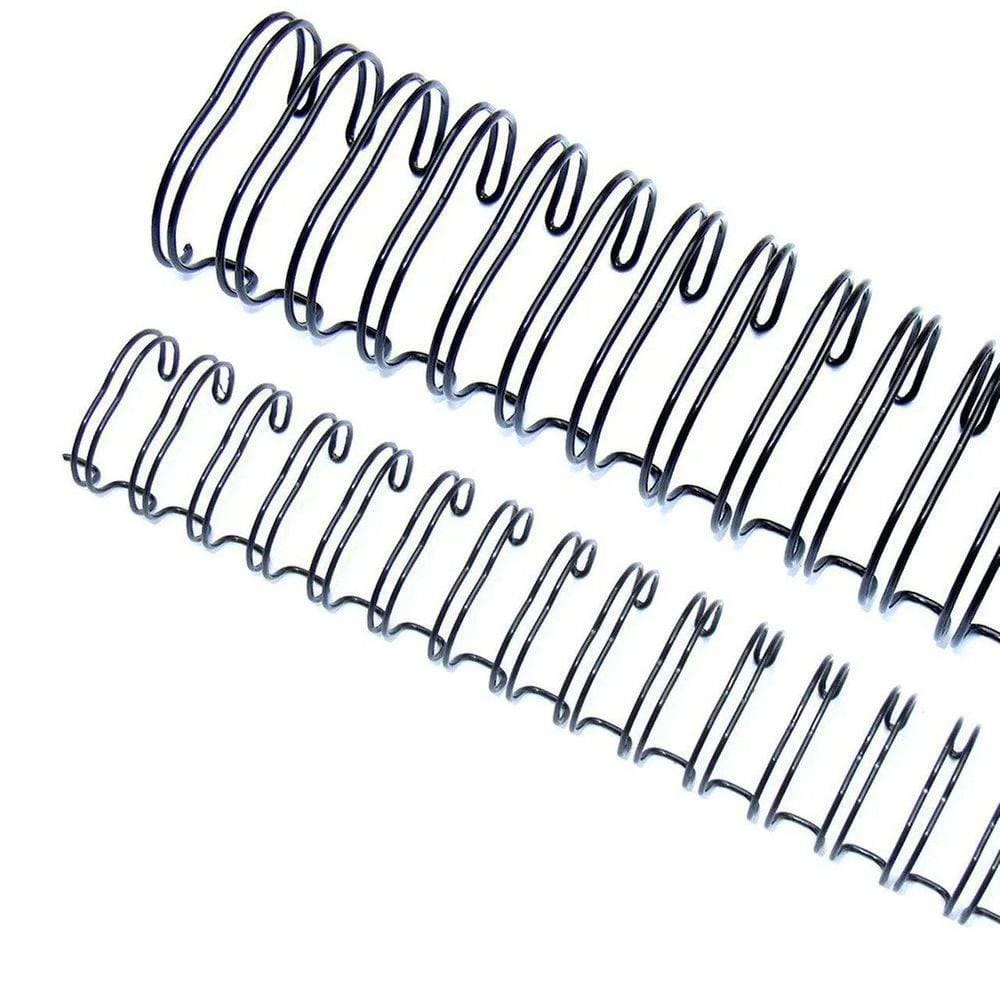 Wire-o Garra Duplo Anel 9/16" para 110 fls A4 3x1 Preto 100 und