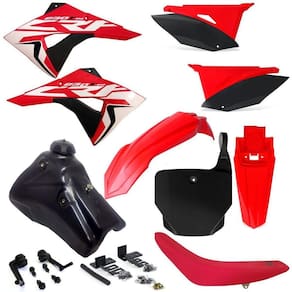 Kit Plástico Carenagem Number X cell Crf 230 2007 2008... Tanque 7 Litros