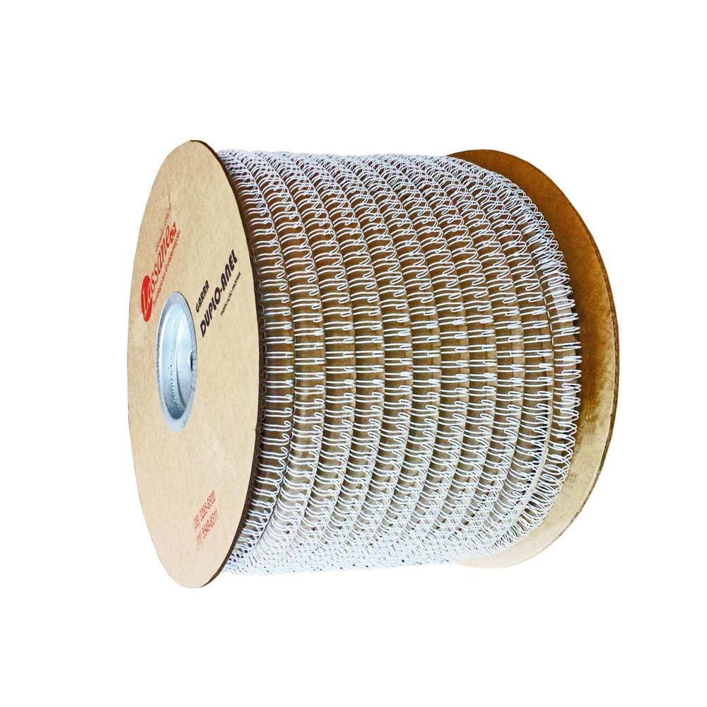 Bobina de Garras de Duplo Anel Wire-o 3x1 3/8 60 Folhas Cor Prata