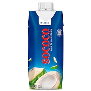 Água de Coco Sococo 330ml Embalagem com 12 Unidades
