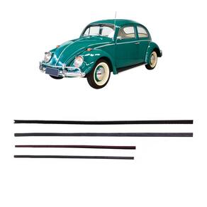 Kit Canaleta Borracha Vidro Porta Fusca 59 Até 1970