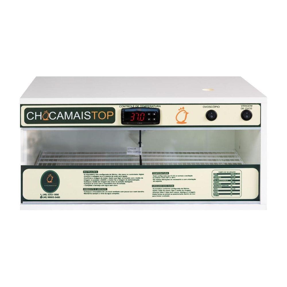 Chocadeira 72 Ovos + Ovoscopio 220V Chocamaistop