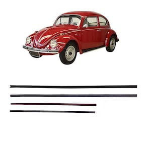 Kit Canaleta Borracha Vidro Porta Fusca 1971 Até 1977