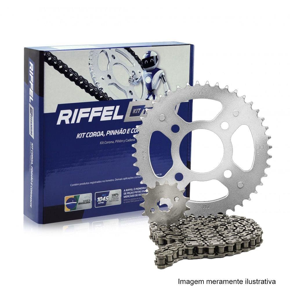 Kit Relação Transmissão Riffel 71895 XTZ 250 Lander 2006-08