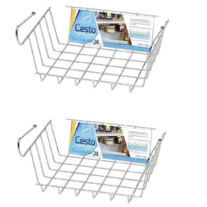 2 Prateleiras Aramada Suspensa Gavetex 24,5cm Cromada