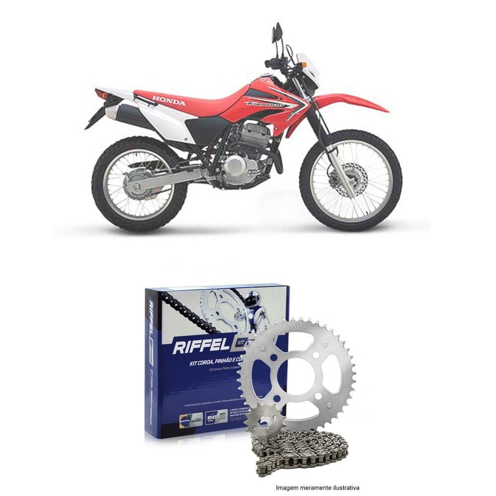 Kit Relação Transmissão Riffel Top XR 250 Tornado 520X104
