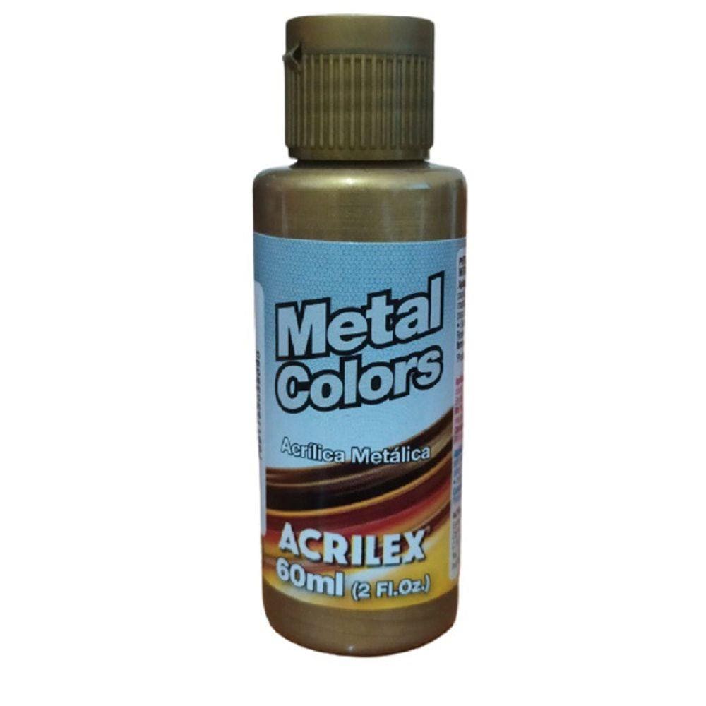 Tinta Acrílica Metal Colors Bronze - 556 - Acrilex - 60Ml