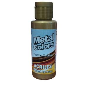 Tinta Acrílica Metal Colors Bronze - 556 - Acrilex - 60Ml