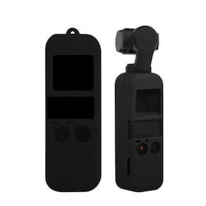 Capa Case em Silicone Preto + Cordão para Dji Osmo Pocket
