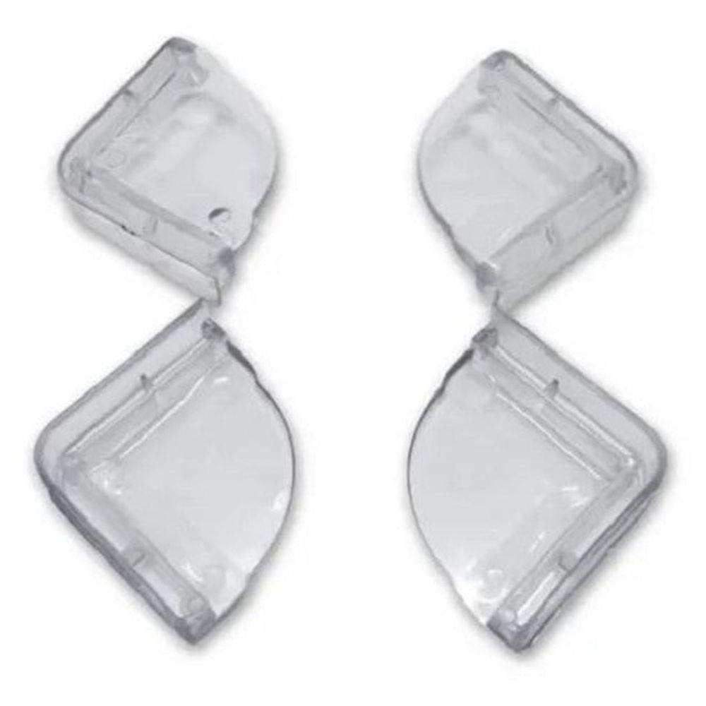 Kit 4 Protetores Canto De Mesa Quina Bebe Criança Cantoneira