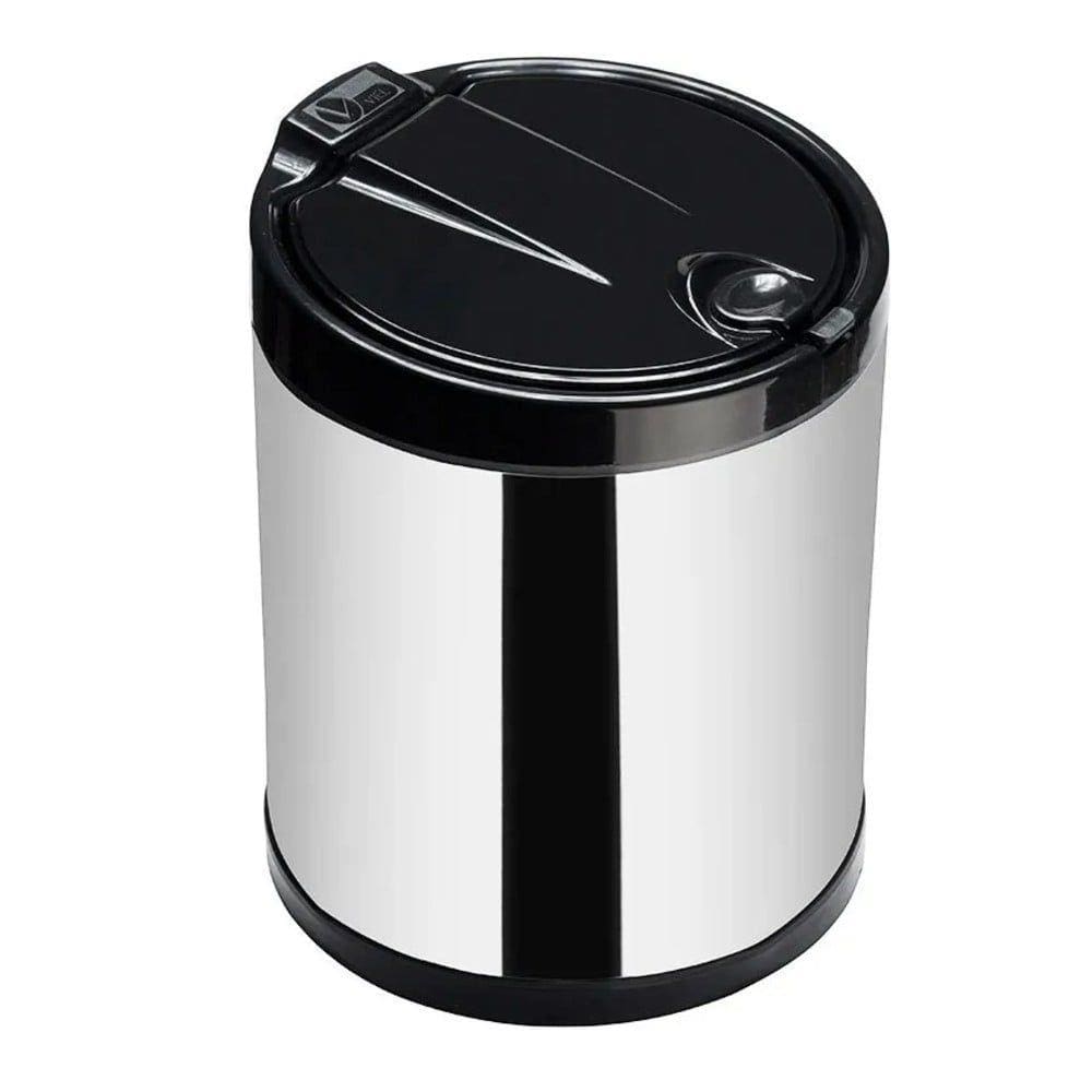 Lixeira Inox Para Cozinha/Escritório Tampa Click 2,5 Litros