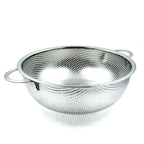 ESCORREDOR DE INOX PARA MACARRÃO COM ALÇA MULTIUSO 25cm
