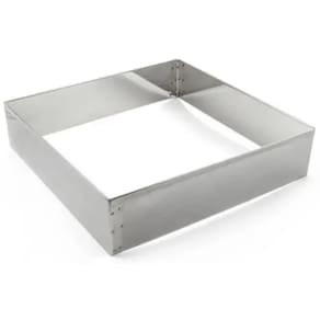 Aro Cortador Quadrado Alto Para Bolo 35x8 - Inox