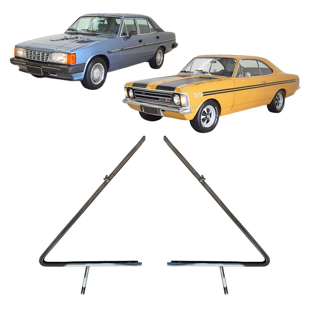 Par Aro Quebra Vento Opala Caravan 68 A 92 Cromado