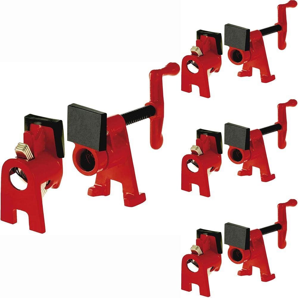 Kit Com 4 Grampos Sargentos Para Canos 3/4 Pipe Clamp