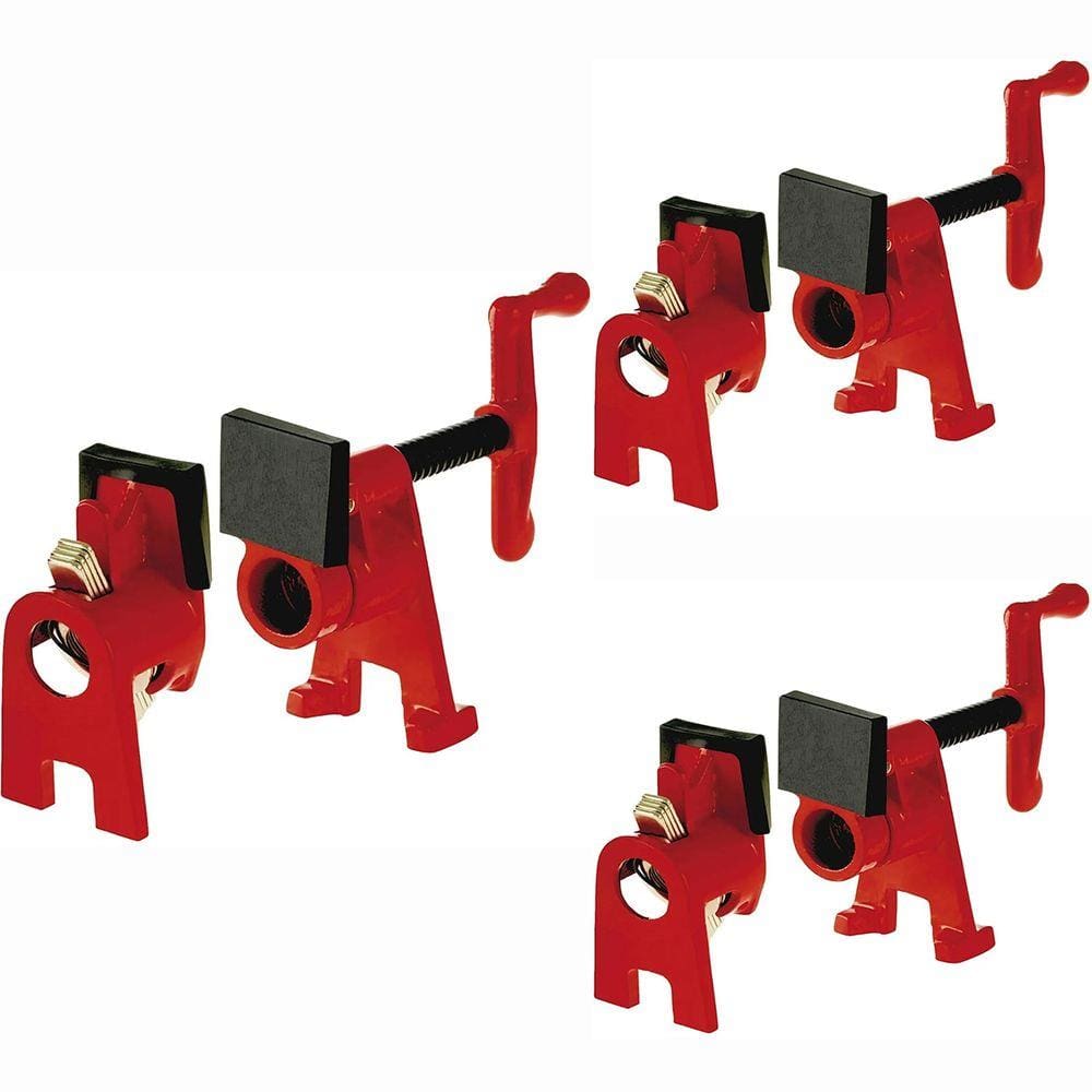 Kit Com 3 Grampos Sargentos Para Canos 3/4 Pipe Clamp
