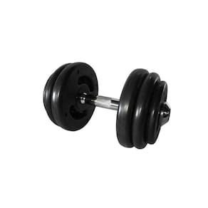 Dumbbell Injetado com Pegada Cromada Academia Fitness 22kg