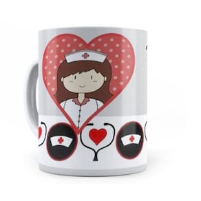 Caneca De Cerâmica Enfermagem Profissão 325Ml