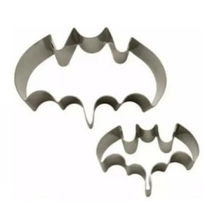 Cortador Batman Inox (Biscoito e Pasta Americana) - 2 Peças Em Inox