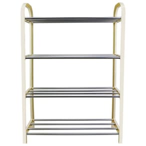 Sapateira 4 Andares - Plástico - Branco - Ck4947 - Clink X