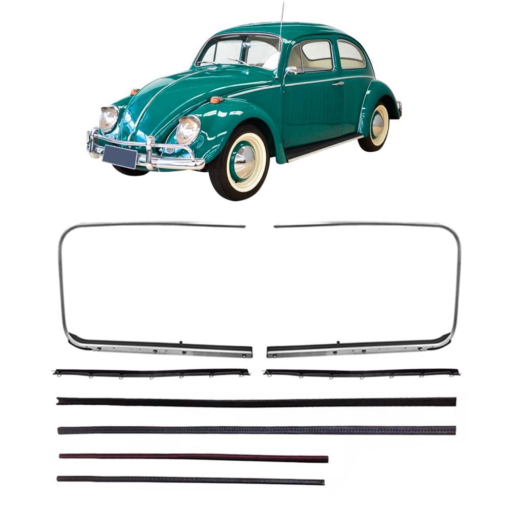 Kit Canaleta Pestana Interna Externa Friso Fusca 1959 A 1970