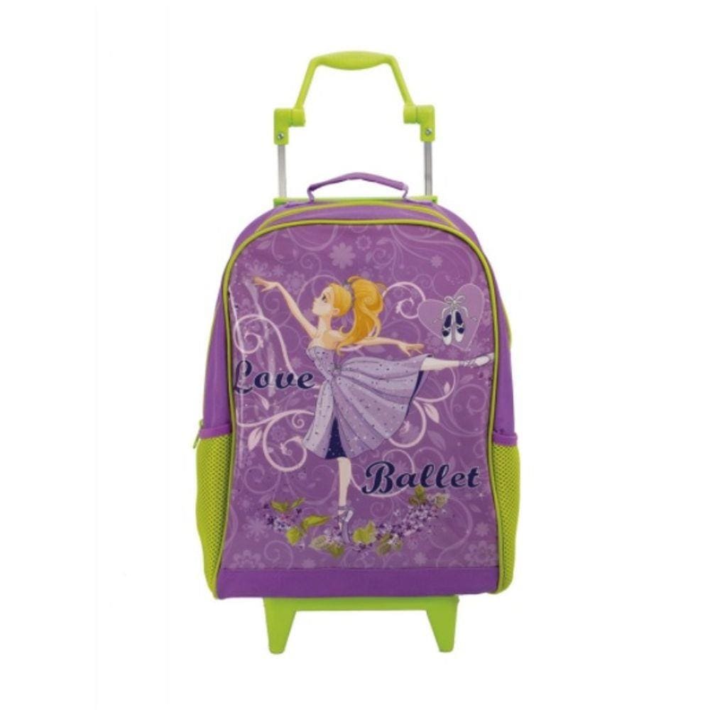Mochila Infantil Viabags com Rodinhas - Bailarina