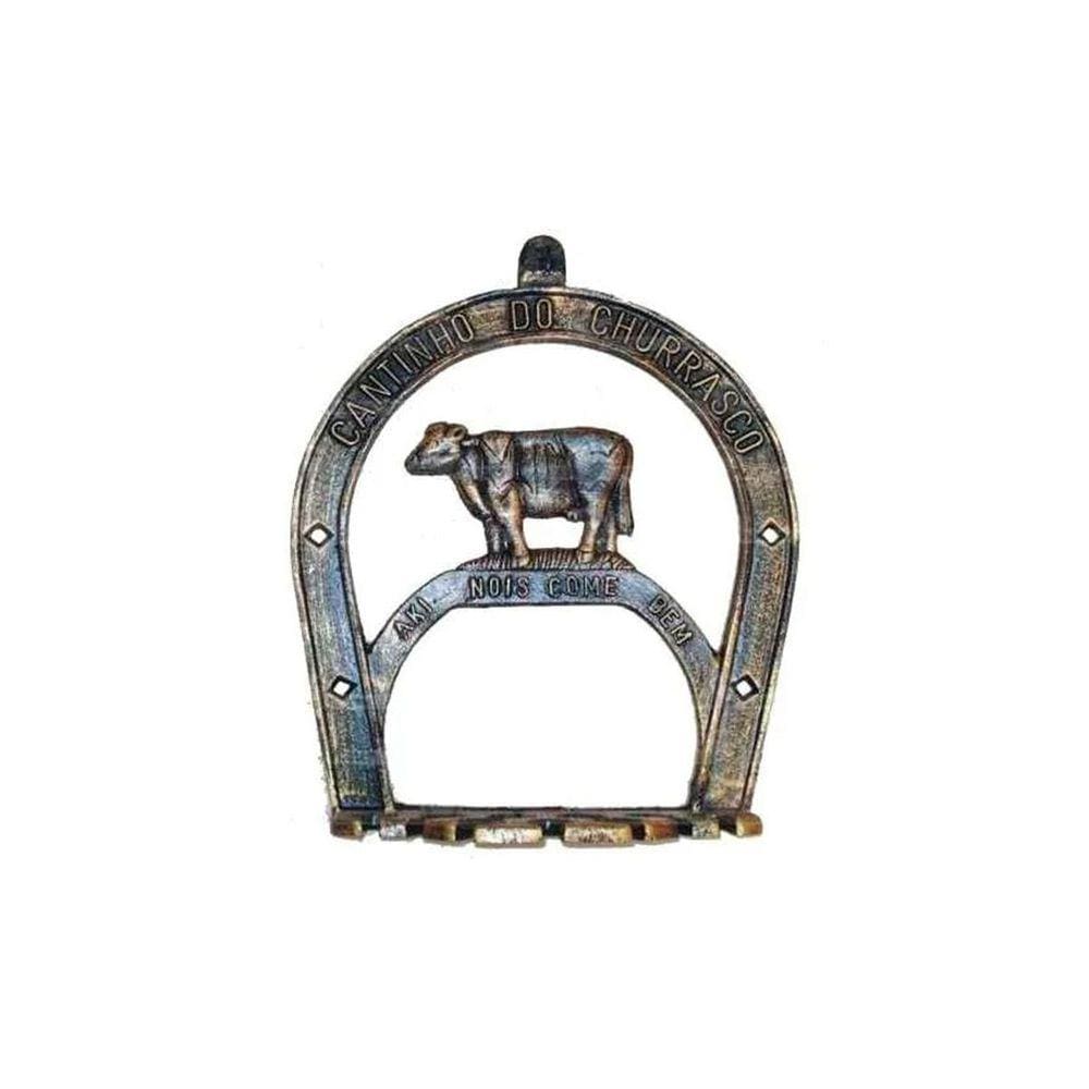 Porta Espeto Cantinho do Churrasco Modelo Vaquinha