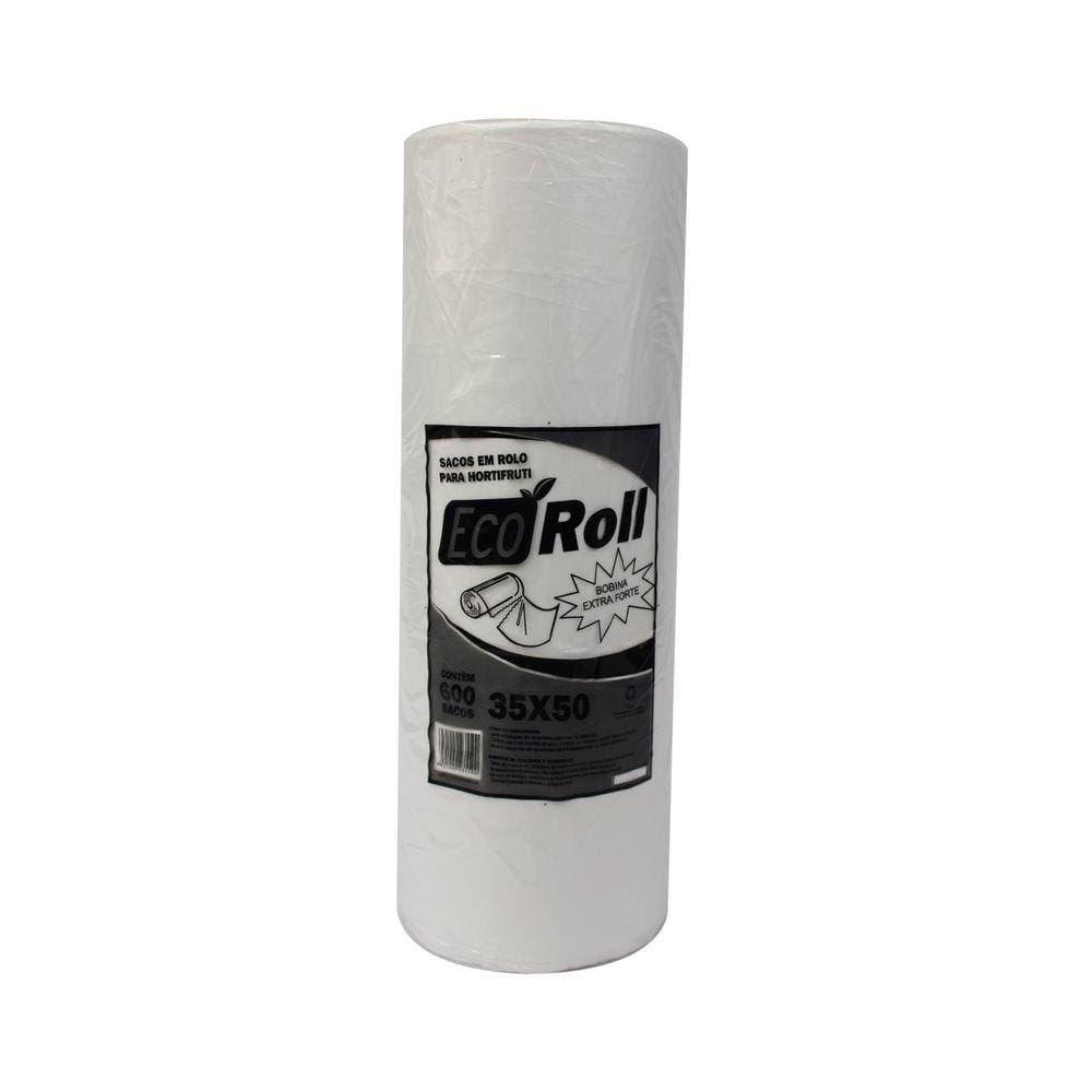 Bobina Saco Plastico Picotada 35x50 Ecoroll Extra Fort Un