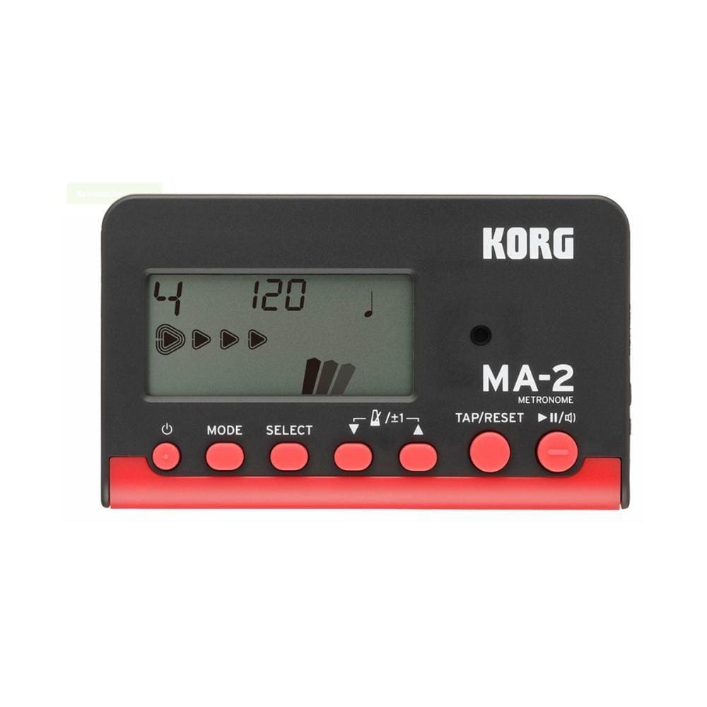 Metronomo Digital Korg MA-2 Bkrd Preto e Vermelho Compacto