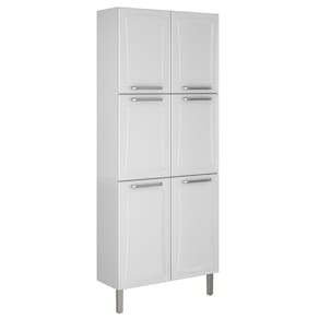 Paneleiro Itatiaia Tarsila com 6 Portas e 5 Prateleiras - Branco - 80cm de largura