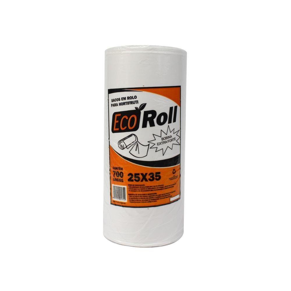 Bobina Saco Plastico Picotada 25x35 Ecoroll Extra Fort 18 Un