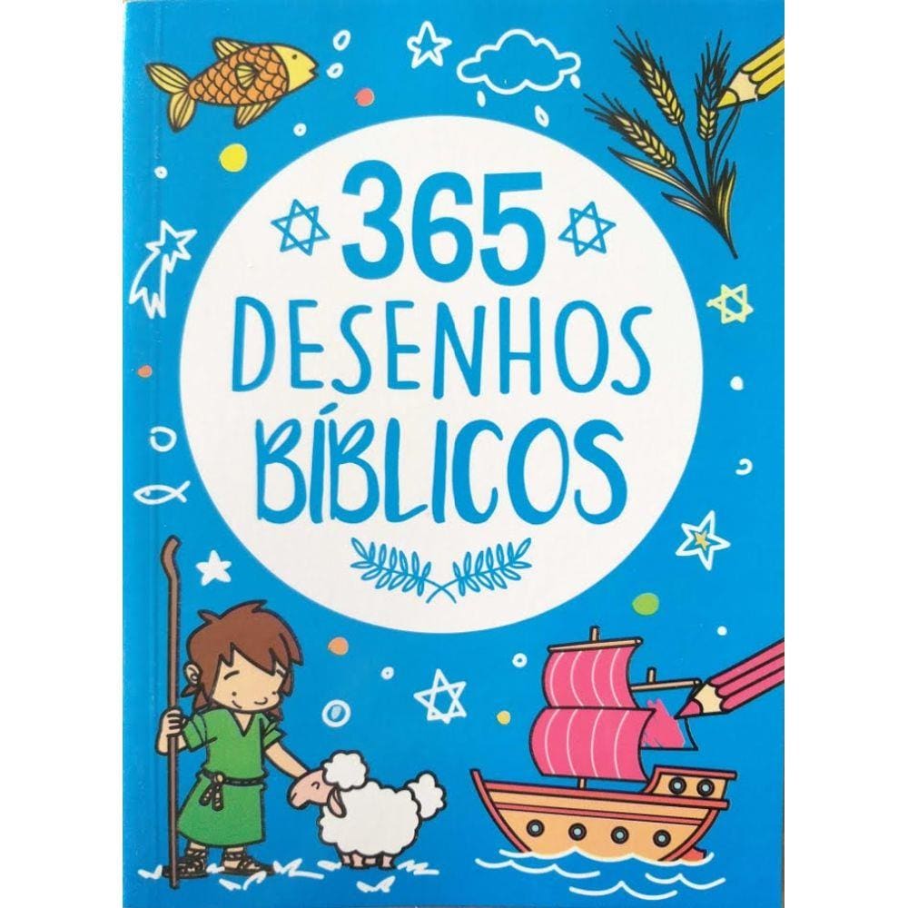Livro Para Colorir 365 Desenhos Bíblicos Pé da Letra